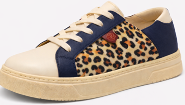 Footwear Ladies Leopard Print Navy